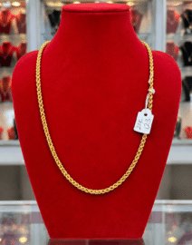 22K Gold Rope Chain Necklace – 12.3g