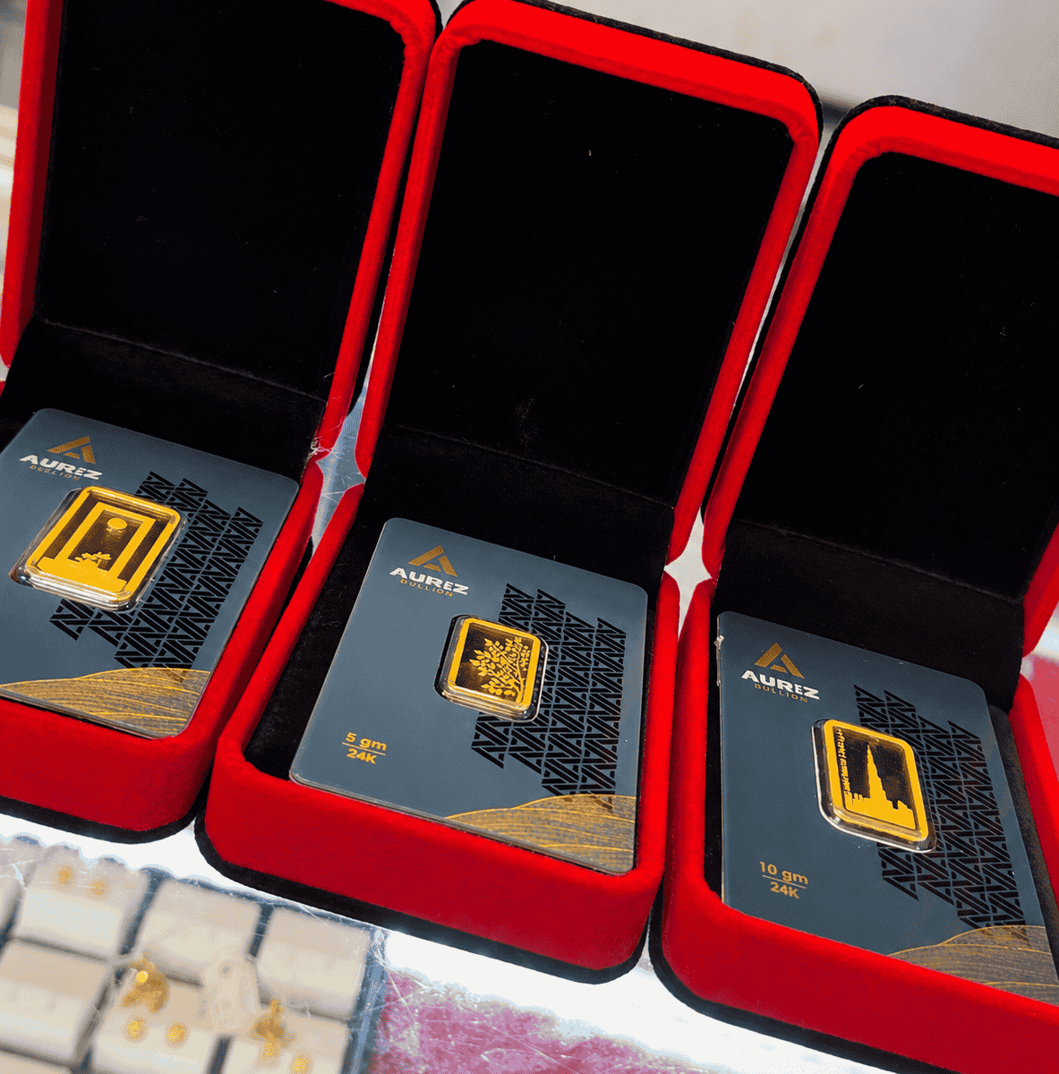 24K pure gold bullion bars