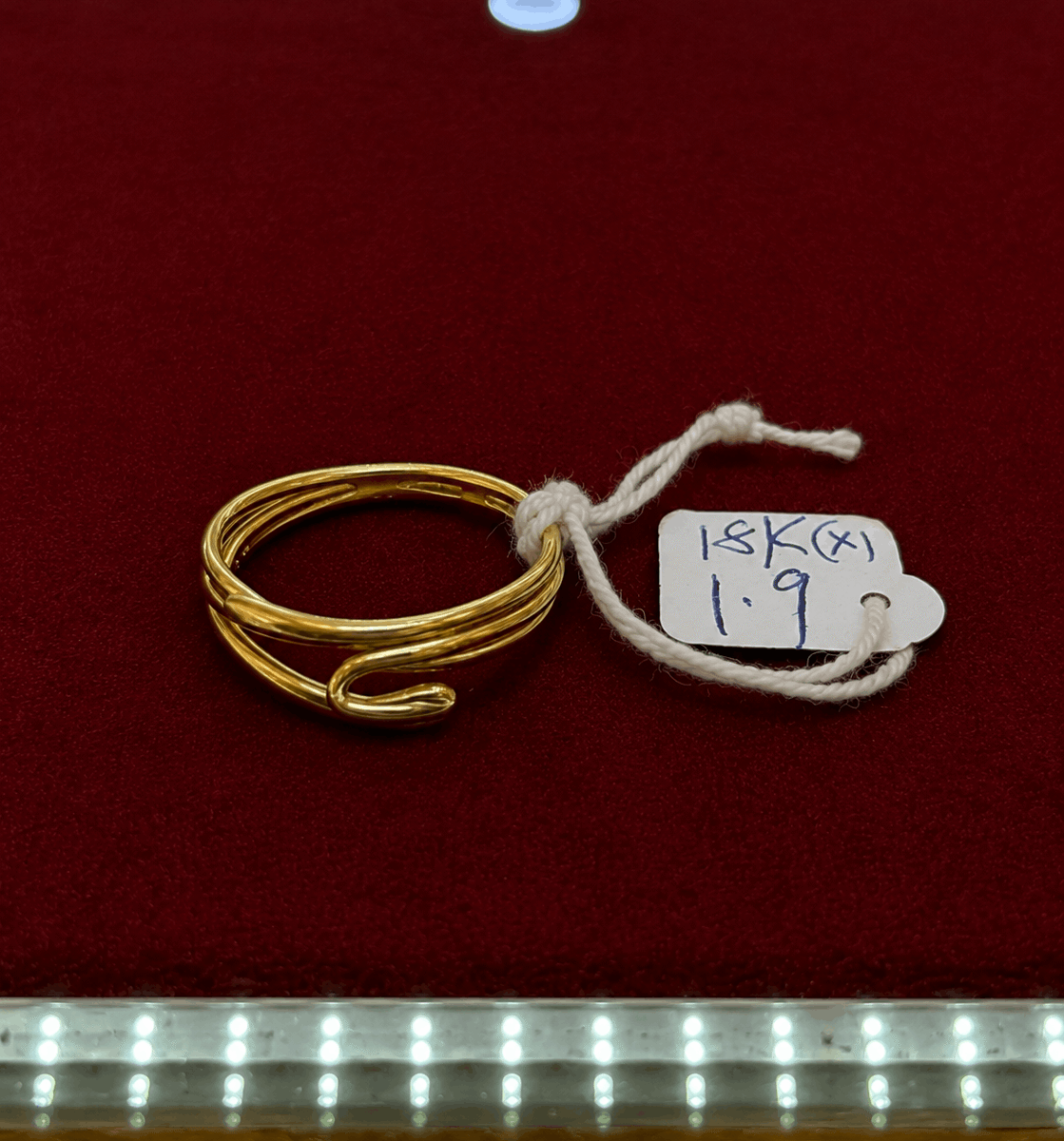 18K Gold Open Wrap Ring – 1.9g